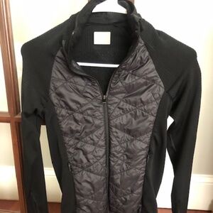 Athlete mixed media jacket